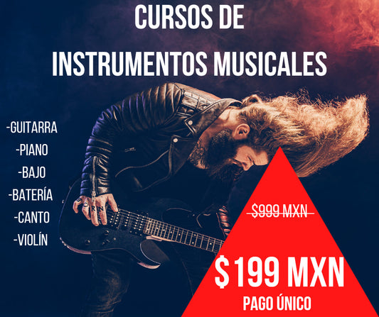 CURSOS DE INSTRUMENTOS MUSICALES