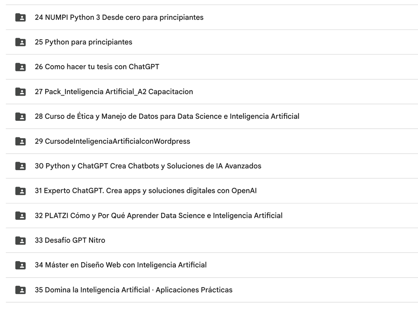 CURSOS DE INTELIGENCIA ARTIFICIAL 2026