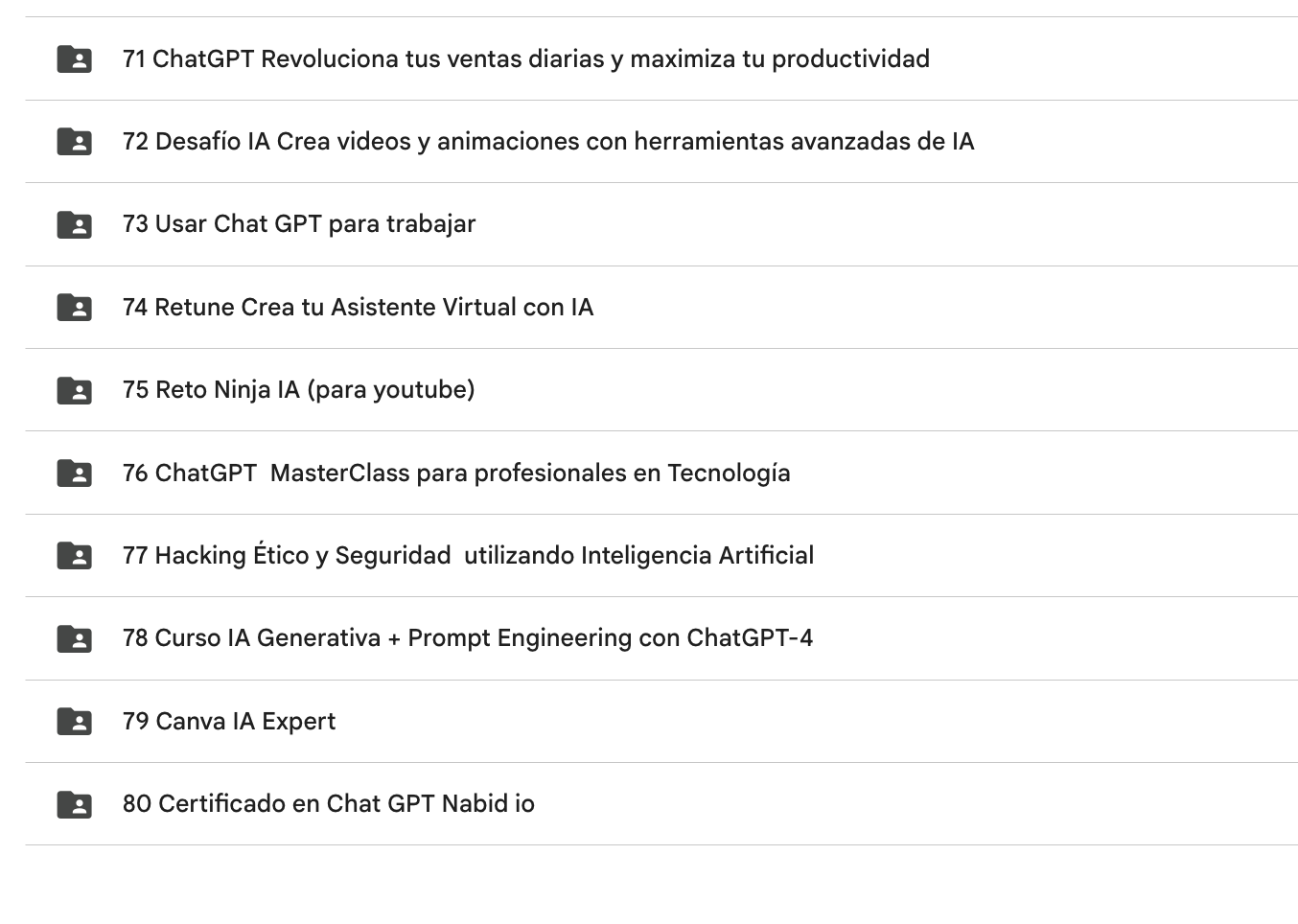 CURSOS DE INTELIGENCIA ARTIFICIAL 2026